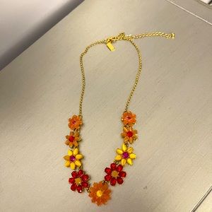 Kate Spade floral statement necklace